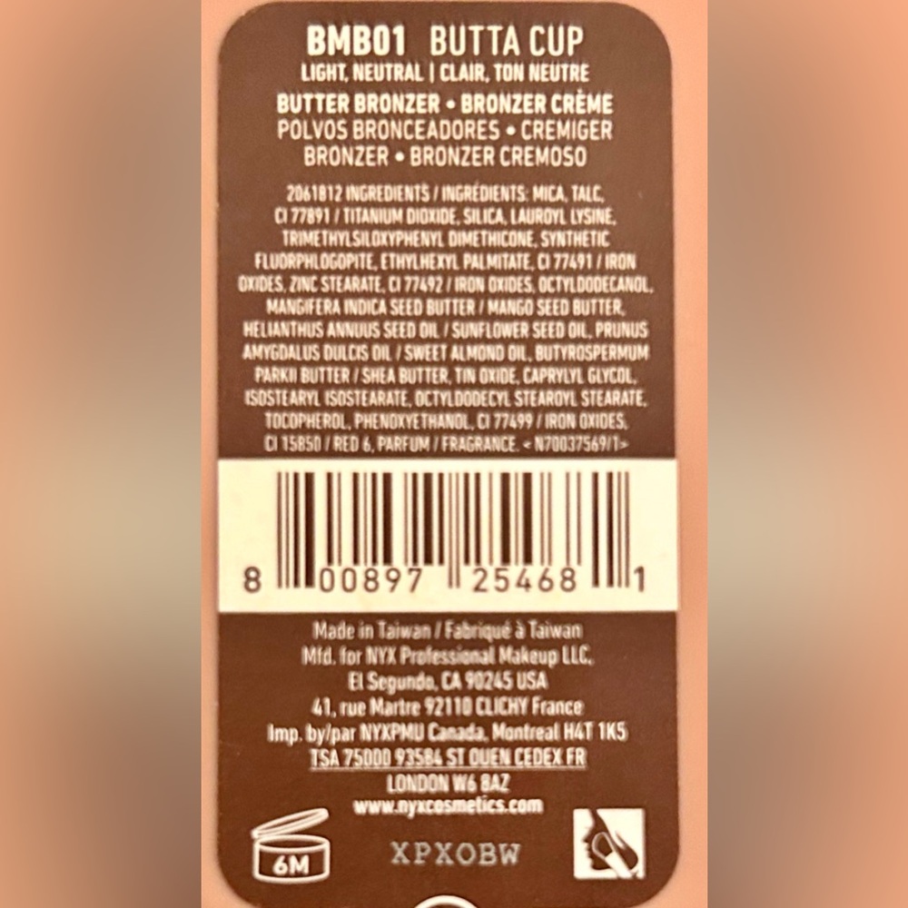 NYC Buttermelt Bronzer in BUTTA CUP NEW in Sealed Packaging - Picture 2 of 7
